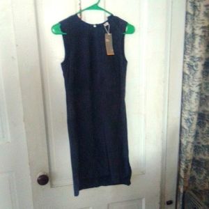 Gorgeous Navy light suede sleeveless dress H&M size 2.